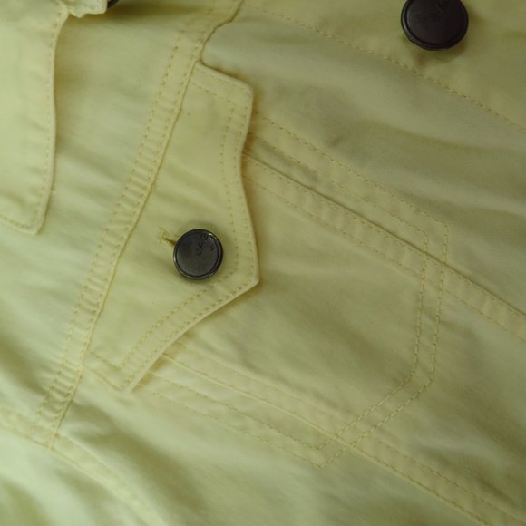 Vintage 2000s Yellow Cotton Denim-Style Jacket - Picture 5 of 12